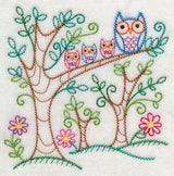 Spring Forest Owls (Vintage)