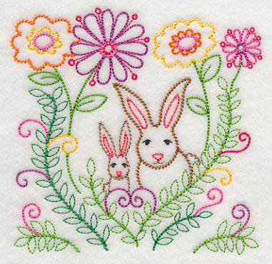 Bunnies Love Spring (Vintage)