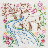 Deer at Spring River (Vintage)