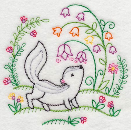 Skunk Smells the Flowers (Vintage)