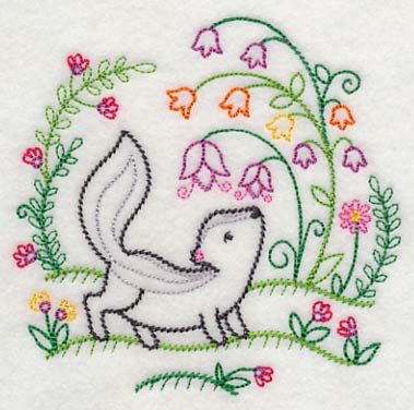 Skunk Smells the Flowers (Vintage)