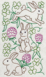 Lucky Bunnies in Berries 1 (Vintage)