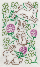 Lucky Bunnies in Berries 1 (Vintage)