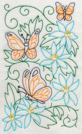 Butterfly Garden 1 (Vintage)