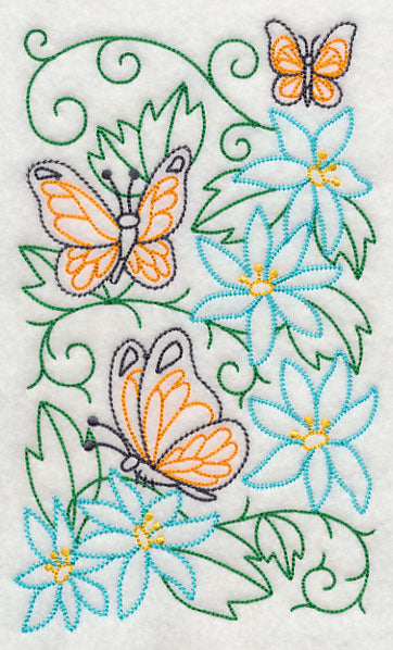 Butterfly Garden 1 (Vintage)