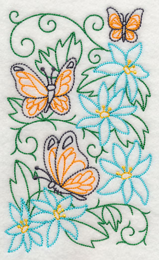 Butterfly Garden 1 (Vintage)
