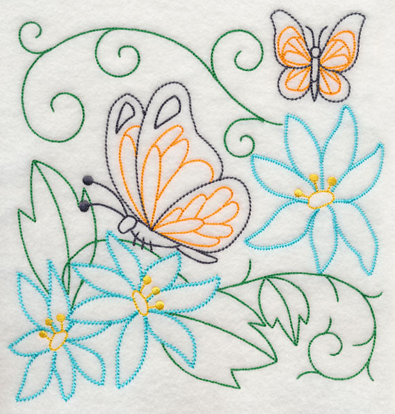 Butterfly Garden 2 (Vintage)
