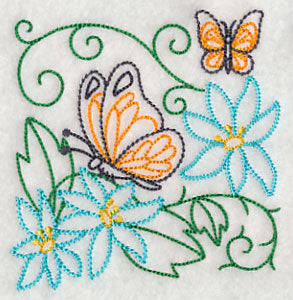 Butterfly Garden 2 (Vintage)
