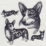 Cardigan Welsh Corgi Sketch - Merle