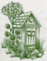 Rustic Outhouse 1 (Toile)