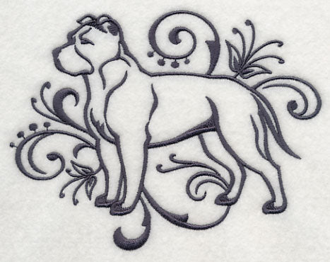 Graceful American Staffordshire Terrier (Full Ears)