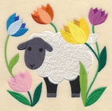 Sheep in Tulips