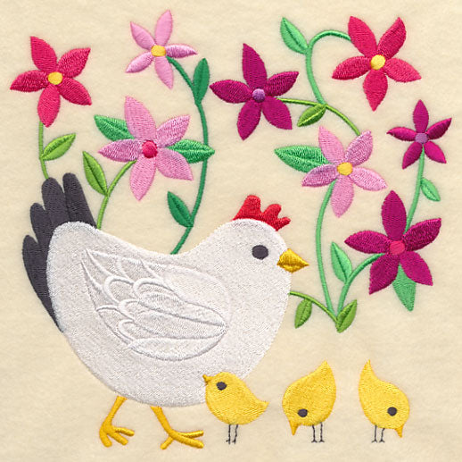 Springtime Hen and Chicks