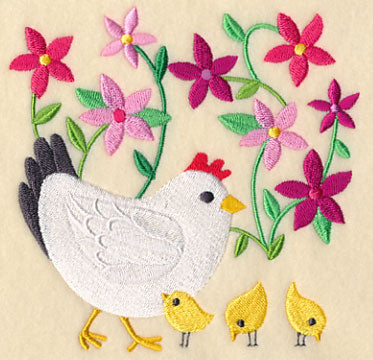 Springtime Hen and Chicks