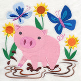 Happy Pig in Mud