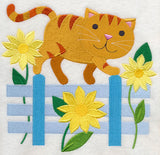 Cat in Sunflowers