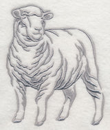 Farm Silhouette Sheep 1