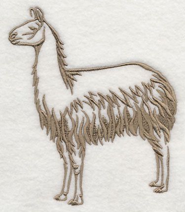 Farm Silhouette Llama