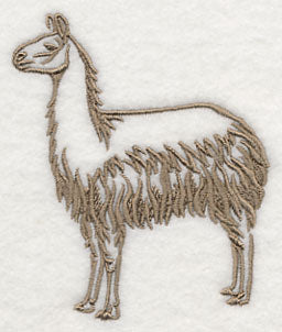 Farm Silhouette Llama