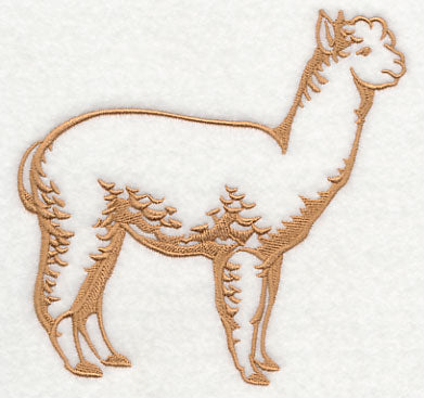 Farm Silhouette Alpaca