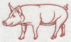 Farm Silhouette Pig 1