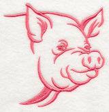 Farm Silhouette Pig 2