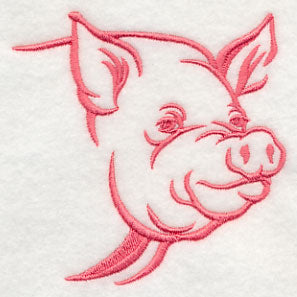 Farm Silhouette Pig 2