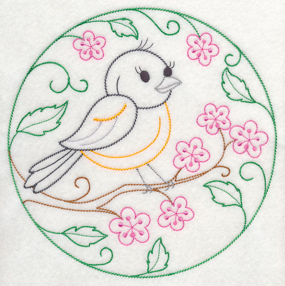 Baltimore Oriole and Cherry Blossoms (Vintage)