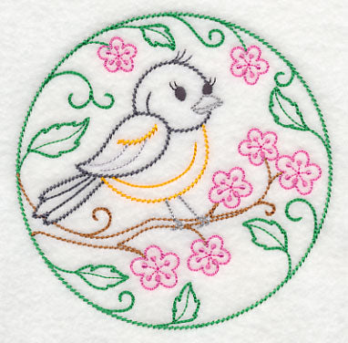 Baltimore Oriole and Cherry Blossoms (Vintage)