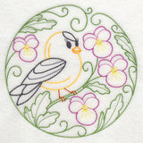 Goldfinch and Pansies (Vintage)