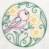 Purple Finch and Buttercups (Vintage)