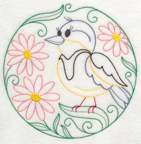 Meadowlark and Daisies (Vintage)