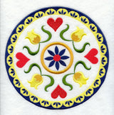 Hearts and Flowers Pennsylvania Dutch Hex Sign