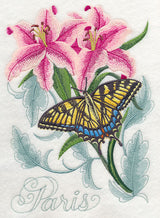 Swallowtail Butterfly and Lilies