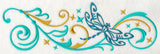 Fluttering Filigree Dragonfly Border