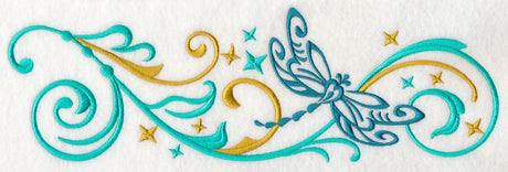 Fluttering Filigree Dragonfly Border