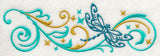 Fluttering Filigree Dragonfly Border