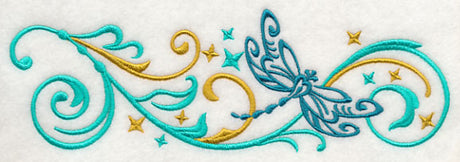 Fluttering Filigree Dragonfly Border