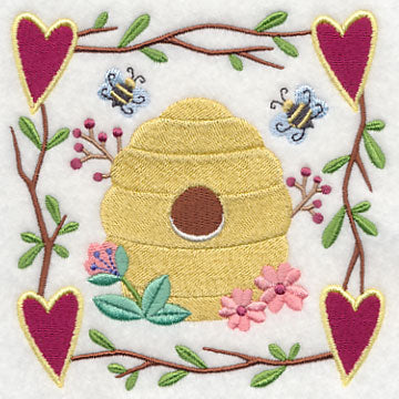 Cozy Country Garden Bees