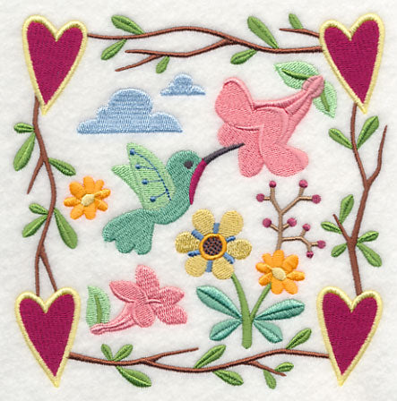 Cozy Country Garden Hummingbird