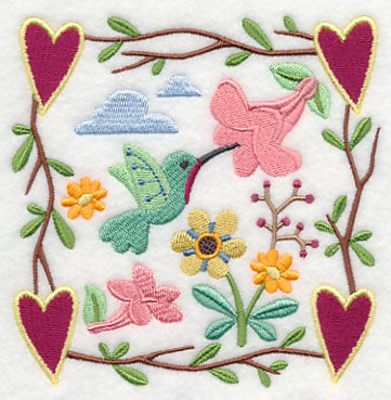 Cozy Country Garden Hummingbird