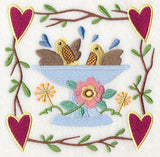 Cozy Country Garden Birdbath