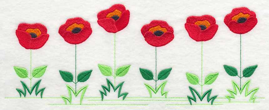 Country Charm Border - Poppy
