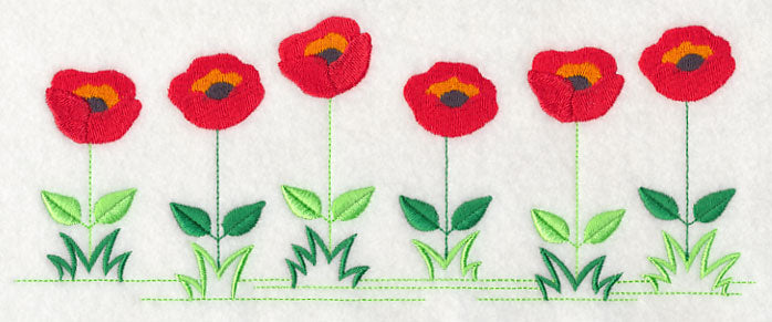 Country Charm Border - Poppy