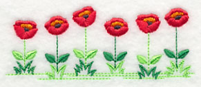 Country Charm Border - Poppy