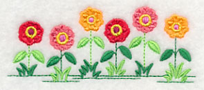 Country Charm Border - Zinnia