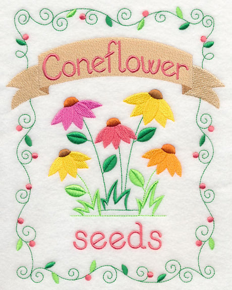 Country Charm Seed Packet - Coneflower