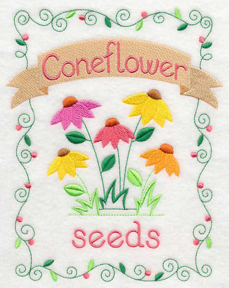 Country Charm Seed Packet - Coneflower