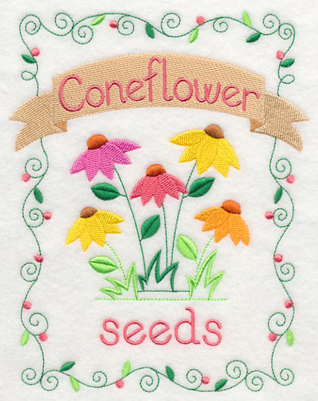 Country Charm Seed Packet - Coneflower