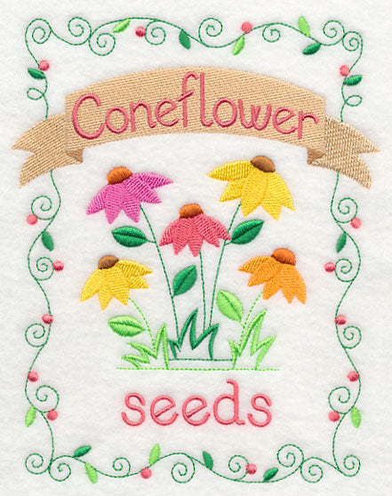 Country Charm Seed Packet - Coneflower
